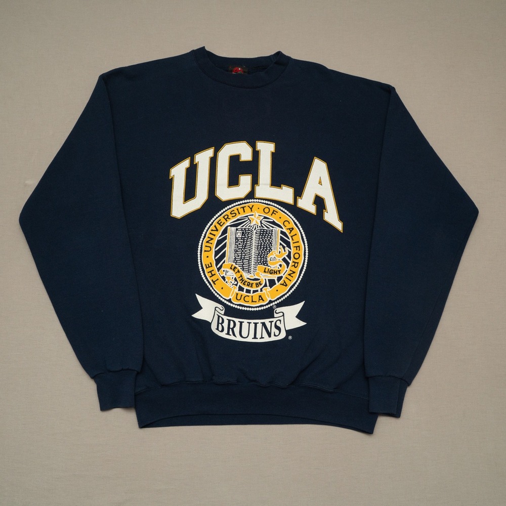 Vintage 80s 90s UCLA Bruins University of California Blue Sweatshirt USA Adult L